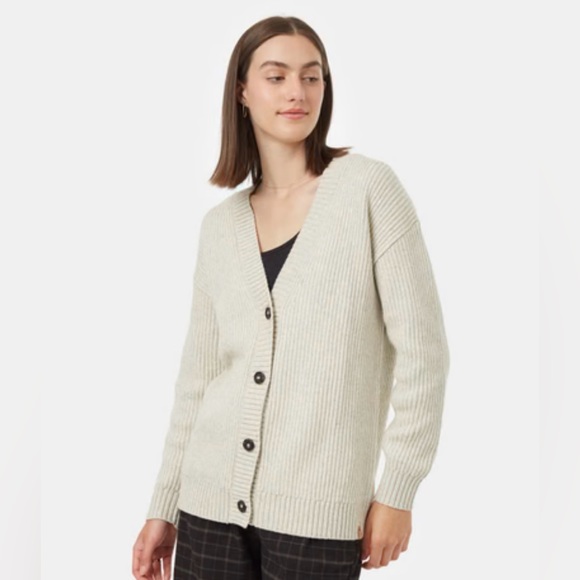 Ten Tree Women's Oversized Long Wool Cardigan - Picture 1 of 10